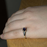 Iolite sterling silver ring