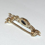 9ct Gold Celtic brooch back view