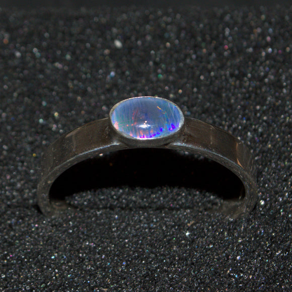 silver and Opal ring