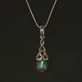 Celtic knotwork Paua shell necklace