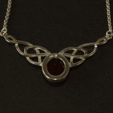 Celtic knotwork necklace back view