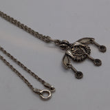 silver art nouveau style pendant