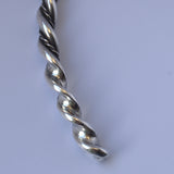 Celtic twisted silver torc