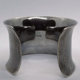 hallmarked uniquely patterned silver bangle