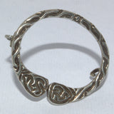 silver penannular Celtic brooch pin