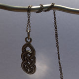 vintage Celtic silver knotwork pendant