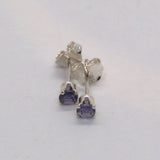 Iolite silver studs