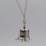 sterling bellflower pendant necklace