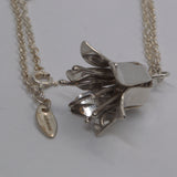 silver nature pendant necklace