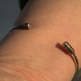 sterling silver boho stacking open bracelet 