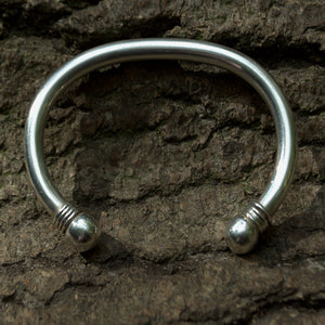 vintage silver torque bangle