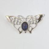 sterling silver and Opal butterfly brooch