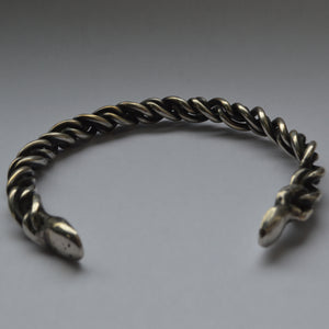 Celtic sterling silver torque bangle