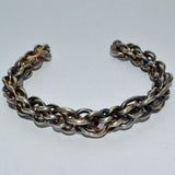 sterling silver woven Viking torque bangle