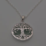 silver tree of life pendant necklace