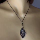 silver leaf and berry pendant collection